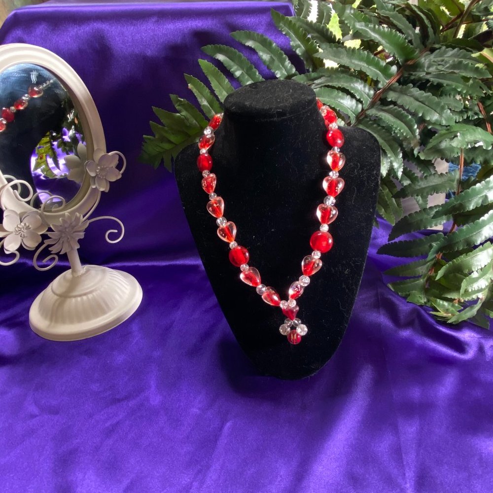 New đ Heart to Heart Gemstone Necklace - Picture 1 of 14